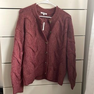 Madewell cable cardigan size small